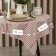 The tablecloth of Ethel "Stripes", col. Red, 76x76 cm, 100% HL