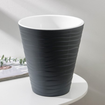 Kashpo for flowers with an insert "Valencia", 5.2 l, color anthracite-1