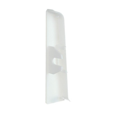 End (pair) for skirting board 85mm "decoration", 001 white-1