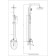 Shower system Rush Bruny Br4335-40, tropical shower, hand watering can, chrome