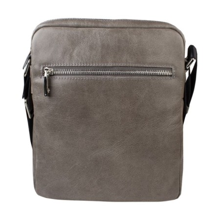 Male bag, lightning department, 1 external pocket, adjustable belt, gray color-2