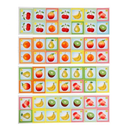 The board game "Domino. Fruits ", 28 cards, from 2 players, 3+-1