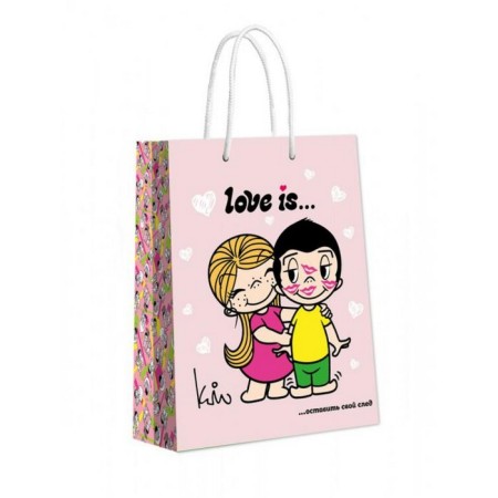 Gift Gift Pale Pale pink, Love IS, 335*406*155 mm