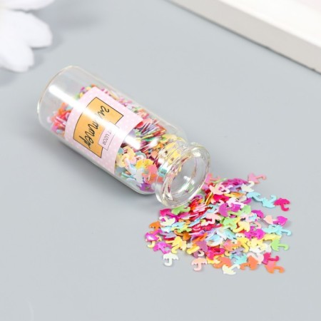 Glitter in the jar "Rainbow umbrellas" set of 6 g 5x2x2 cm-1