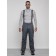Semi-combinezone ski insulated male winter, size 48, dark gray color