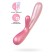Satiffyer Hot Lover vibrator with clitoral stimulant, pink color