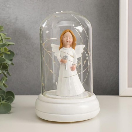 Souvenir Polystone Light "Angel-girl with puffy cheeks" mix 15.7x10.5x10.5 cm-3