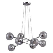 Ceiling light Gerhort G31074/8CR CL, 8x40W, E27, 90x75x75 cm, chromium color
