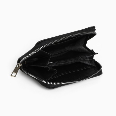 Women's wallet NK, 12x8 cm, black color-4