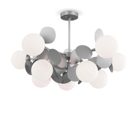 Chandelier 60W, 10KHE27, 48x80 cm, silver-1