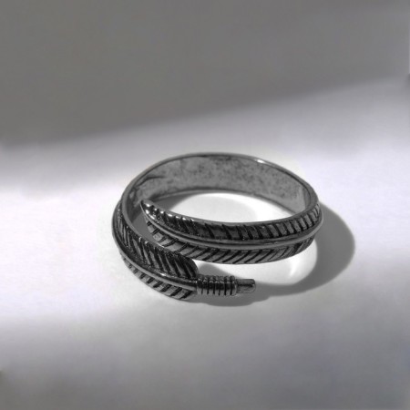 Ring "Feat" Trend, color black silver, dimensionless-2