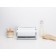Bread with a shifting lid Brabantia, the color is white, size 17x31.6x26 cm