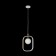 Suspension Avola 1x40W G9, white, gold 17.8x2.5x25 cm