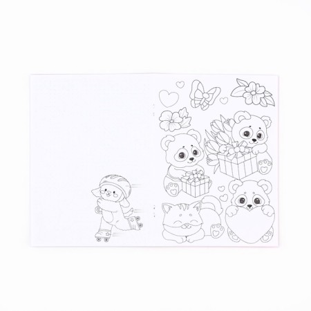 Notepad Coloring Painting 12 sheets, 130x180 "Kotik"-2