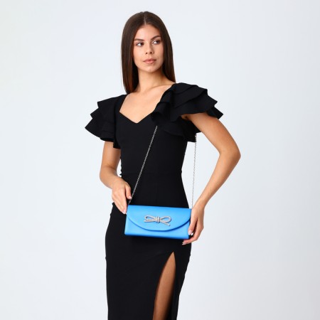 Female bag on a magnet, blue color-6