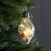 Fir -tree ball "Snow threads", batteries, 5 LED, glow warm white