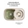 Orion 2112 cleaning set: mop, a bucket with pedal spin, nozzle, 8 l, color gray-pale-green