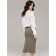 Female jumper made of yarn with CONTE ELEGANT cotton, size S, color White