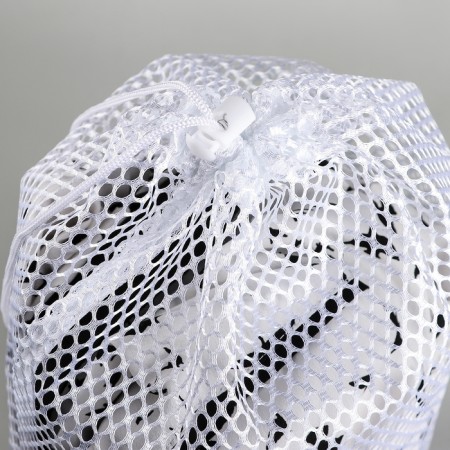 A bag for washing linen shade 30 × 40 cm, large mesh, white color-2