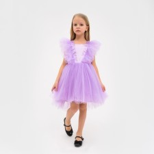 Dress elegant children's KAFTAN, p. 28 (86-92 cm), purple