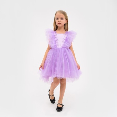 Dress elegant children's KAFTAN, p. 28 (86-92 cm), purple