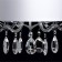 Lamp "Nora" 5x40W E14 chrome 45x45x99cm