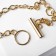 The necklace "chain" is three rings, color gold, l = 50 cm