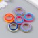 Busina for creativity plastic "Rainbow Ring" mix 1x2.4x2.4 cm