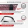 SkyWay, Crystal-1 m, black eco-leather braid, pink rhinestones
