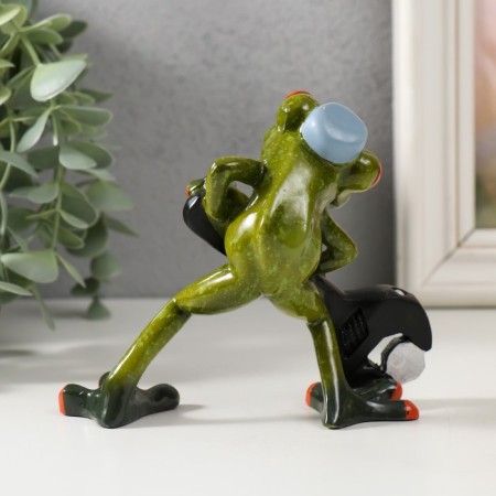 Souvenir Polystone Lac "Frog with a Divorce Key" 5x12.5x11 cm-2