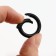 Karabin ring, d = 16/24 mm, thickness - 4 mm, 5 pcs, black color