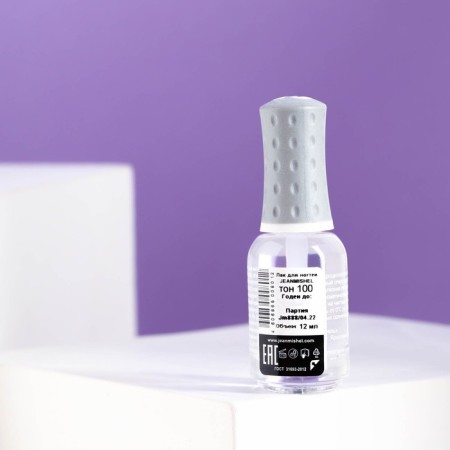 Nail polish jeanmishel, tone 100, transparent, 12 ml-1