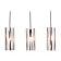 Suspended lamp with a replaceable lamp Ambrella Light, Traditional, TR3590, 3HE27, Color Chrome