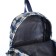 School backpack from textiles on lightning, 3 pockets, blue color