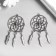 Decor Metal for creativity "Dream Catcher" (A41152) 7x3.5 cm