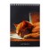 Notepad A5, 40 sheets in a cage on the crest "Sonya", cover coated cardboard, matte lamination, selective UV-LK, OFSET BOCom
