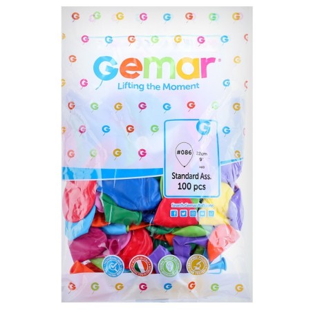 Shar Latex 9 ", pastel, set of 100 pcs., Mix color-1