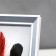 Photo frame plastic 13x18 cm "Gray wood with a double white frame" 21.8x16.7 cm
