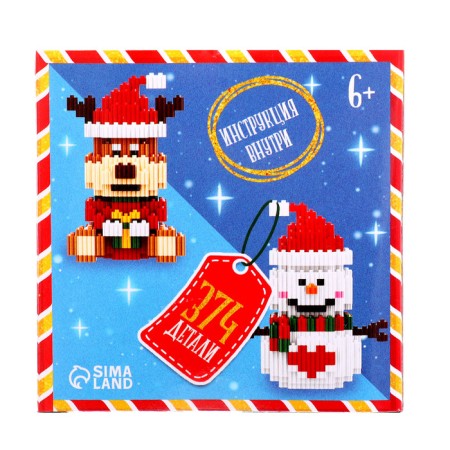 Constructor Mini Blocks "Snowman", 374 details-2