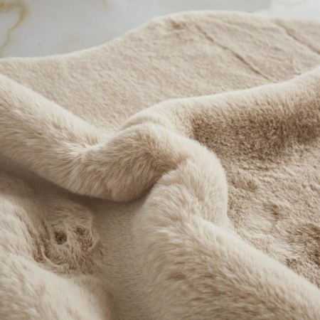 Plush mat Sofi de Marko, size 150x150 cm, beige color-9