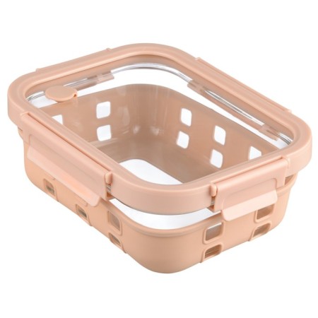Container for baking, storage and carrying of products in the Smart Solutions cover, beige color, 1050 ml