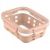 Container for baking, storage and carrying of products in the Smart Solutions cover, beige color, 1050 ml
