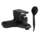 Bath mixer Zein Z3855, single -leaf, shower set, watering can 5 modes, black