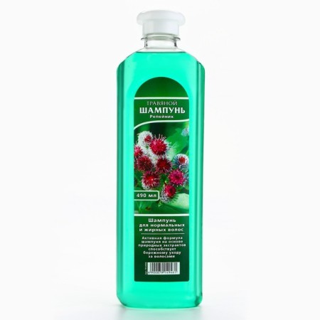 Hair shampoo with burdock extract, 490 ml, beauty pantry-1