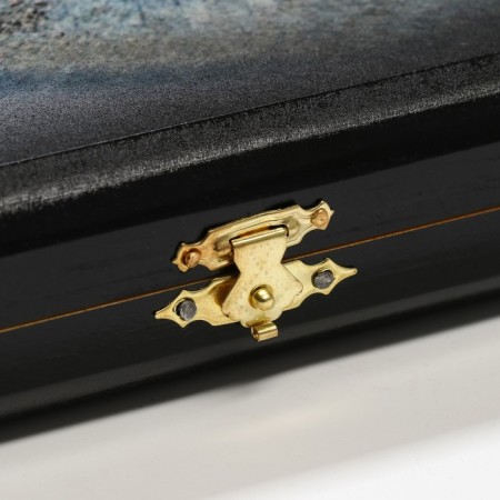 Wolf -grinding backgammon, wooden board is 40 x 40 cm, with a field of checkers-5