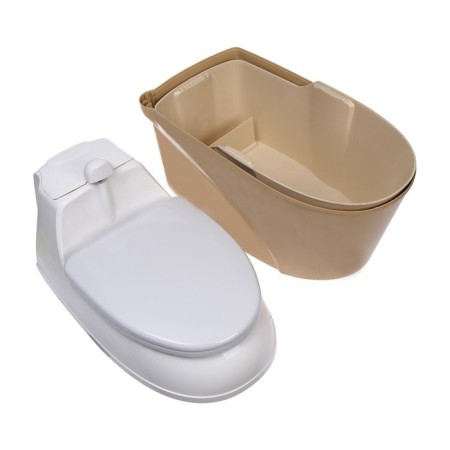 Torpyannaya dry closet, 44 liters, with a bucket, peat, ventilation and drainage, "Piteco"-7