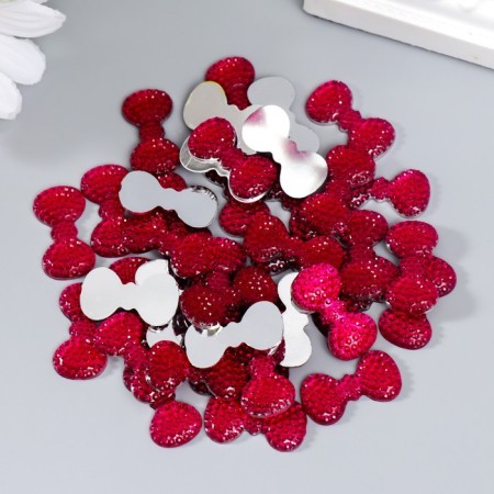 Decor for creativity Plastic "Rhuba Bant. Bright pink" set of 40 pcs 1.3x2.4 cm-2