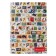 Notebook A4, 96 sheets in a cage on the crest nostalgia, covered cardboard, matte lamination, embossing, block 65g/m2, 4V mix
