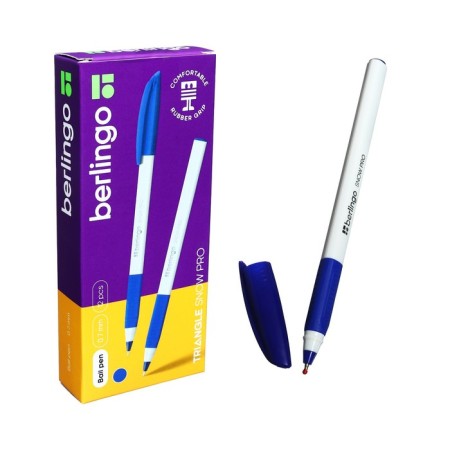 Ballic handle Triangle Snow Pro, node 0.7 mm, blue ink, flu-8