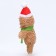 Soft toy for dogs "Snowman" with a squeak, 26 x 15 cm